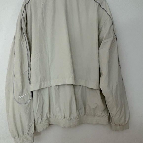Nike Solo Swoosh Track Jacket in Light Bone/White - Picture 4 of 9